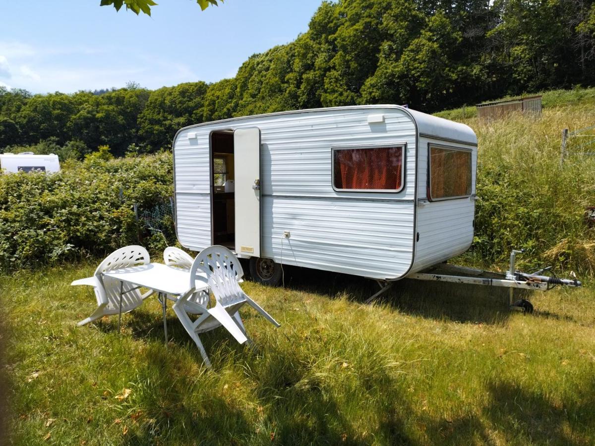 Camping La Foret Du Morvan Vintage Caravan Larochemillay 외부 사진